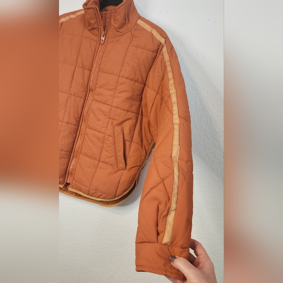 NWT KYL Quilted Lightweight Orange Puffer‎ Zip-Up Jacket, Size S - Picture 3 of 8